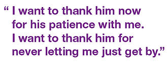 Manny Perez quote about his teacher