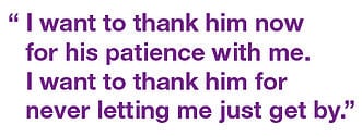 Manny Perez quote about his teacher