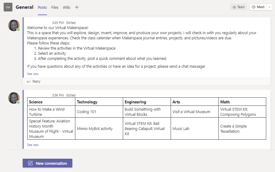 Virtual Makerspace-Teams